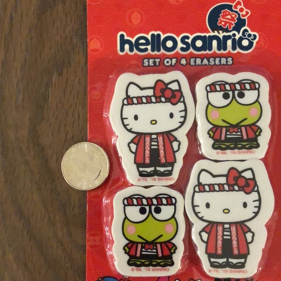 Hello Kitty Erasers 4pc (New) - Picture 9 of 9